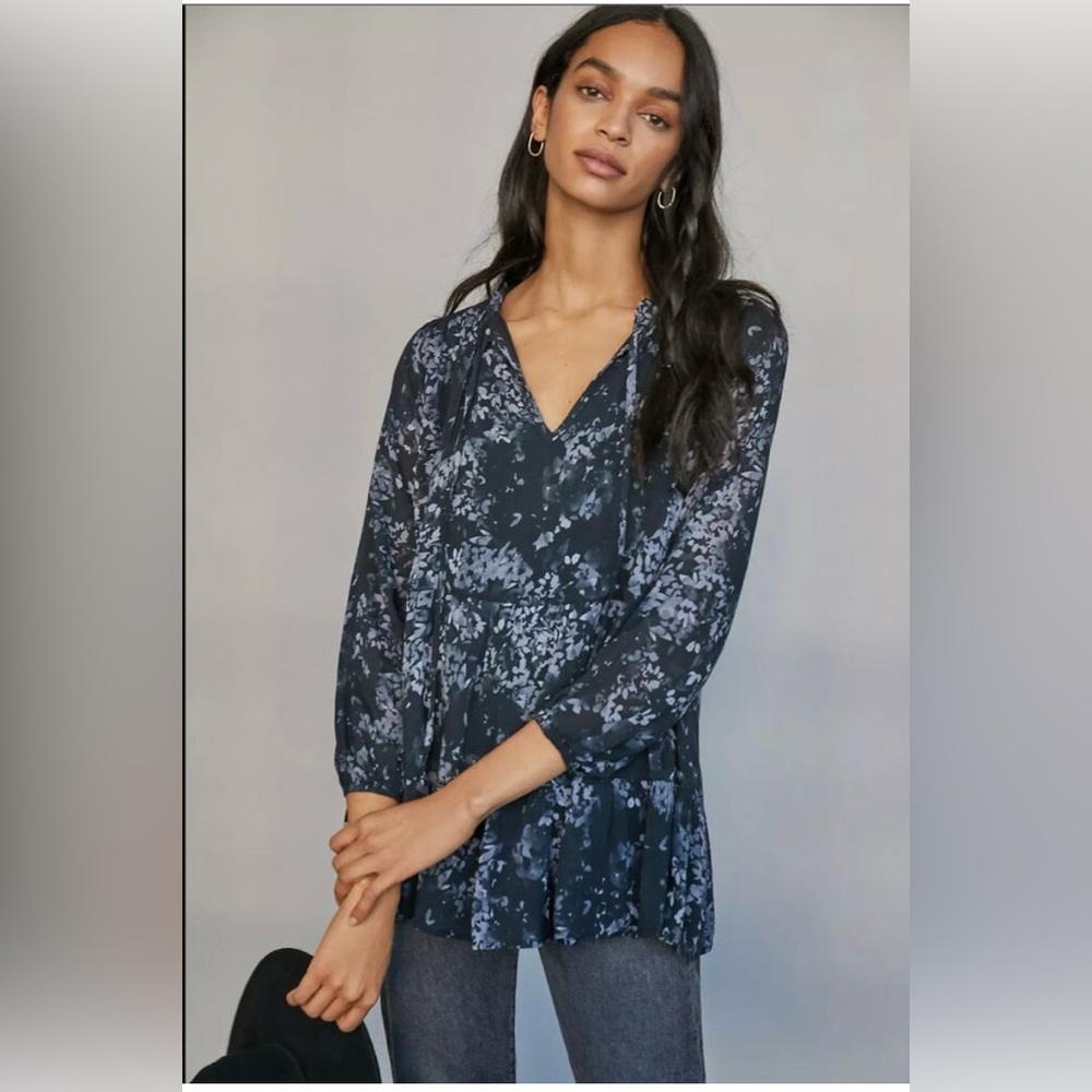 NWOT Cloth & Stone by Anthropologie Taryn Tunic Blouse